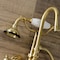 Kingston Brass AE11T7 Wall Mount Clawfoot Tub Faucet, Brushed Brass AE11T7 - alternate 6
